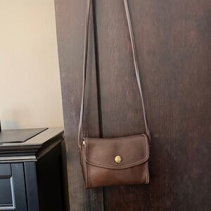 Coach Vintage Chocolate Brown Leather Crossbody Bag